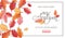 Autumn Sale Background Template with beautiful leaves Illustration for shopping sale, coupon, promotion web banner