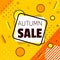 Autumn Sale banner. Shapes.