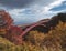 Autumn scenery of the Bandai Azuma Skyline at Fukushima