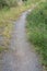 Autumn scenery of riverside path