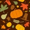 Autumn seamless background.