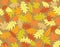 Autumn seamless background - fall colours