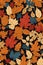 Autumn Seamless Design Background, Fall Leaf Illustration, Seamless Seasonal Graphics