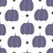 Autumn seamless pattern with cartoon pumpkins. season. nature theme.