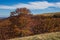 Autumn season and foliage in the Monti della Laga, a mountain range in the central Apennines of Italy