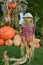 Autumn Season Scarecrows Background Kid Friendly Fall Decoration