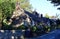 Autumn shadows on cottages at Balgownie, Aberdeen, Scotland