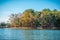 Autumn shoreline Lake Lanier Georgia