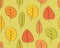 Autumn simple seamless pattern