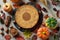 Autumn spicy pumpkin pie