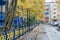 Autumn streets of the city. Russia, the Northern city, Arkhangelsk,