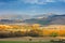 Autumn Sunny Tuscany landscape, Pienza