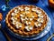 Autumn. Sweet Homemade Traditional Festive Pumpkin Pie for Thanksgiving, Harvest Feast Ready to eat