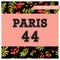 Autumn T-shirt Floral Paris Graphic. Fall Nature Travel Background