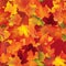 Autumn texture. Fall pattern. Wallpaper with maple leaves.