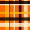 Autumn themed orange and black plaid pattern