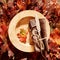 Autumn themed place setting