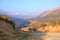 Autumn in the Tien Shan mountains. Pskem and Maidantal ridge. Western Tien Shan. Tashkent region. Uzbekistan