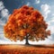 Autumn tree high quality high quality ai generated image