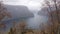 Autumn trees at Aurlandsfjord  in South Norway