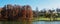 Autumn Trees Landscape Of Tineretului Park In Bucharest, Romania In Fall