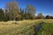 Autumn trekking path