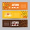 Autumn vector banners