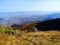 Autumn veiw from Vitosha Mountain in a warm October day. The Mountain meets the sky
