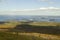 Autumn view from 1530 foot high Cadillac Mountain with views of the Porcupine Islands, Frenchman Bay and Holland America cruise sh