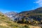 Autumn view of Aletsch glacier and Eggishorn