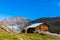 Autumn view of Aletsch glacier and Eggishorn