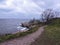 Autumn view of Baltic sea and rocky coast in Finland