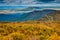 Autumn view of the Blue Ridge Mountains and Shenandoah Valley fr