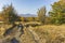 Autumn view of Cherna Gora Monte Negro mountain, Bulgaria