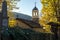 Autumn view of Church of Saint Prophet Elijah in village of Bozhentsi, Gabrovo region, Bu