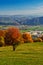 Autumn view from Horny diel over Banska Bystrica town