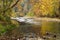 Autumn View of a Peaceful Trout Stream