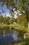 Autumn View on the pond and Feodorovsky cathedral