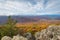 Autumn view from Ravens Roost Overlook, on the Blue Ridge Parkway in Virginia