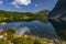 An autumn view of the Rohace Mountain Lakes and the Mount Volovec. Western Tatras. One of the most popular travel destination in