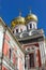 Autumn view of Russian church Monastery Nativity in town of Shipka, Bulgaria