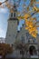 Autumn view of the St. Jakob Church, Zurich, Switzerland