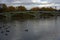 Autumn view of Tsaritsyno park in Moscow.