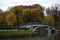 Autumn view of Tsaritsyno park in Moscow.