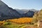 The Autumn vineyards of Trentino in Italy winelands 