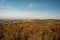 Autumn Vogtland countryside panorama from Julius-Mosen-Turm lookout