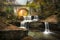 Autumn waterfalls near Sitovo, Plovdiv, Bulgaria