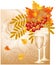 Autumn wedding card