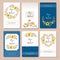 Autumn wedding graphic set