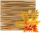 Autumn wood banner